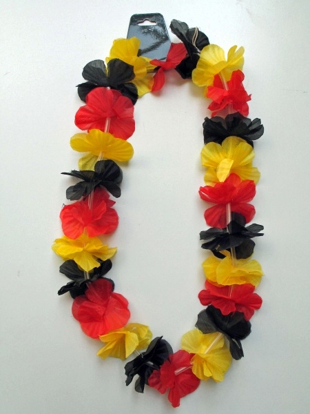 Bltenkette in Deutschlandfarben, ca. 100 cm