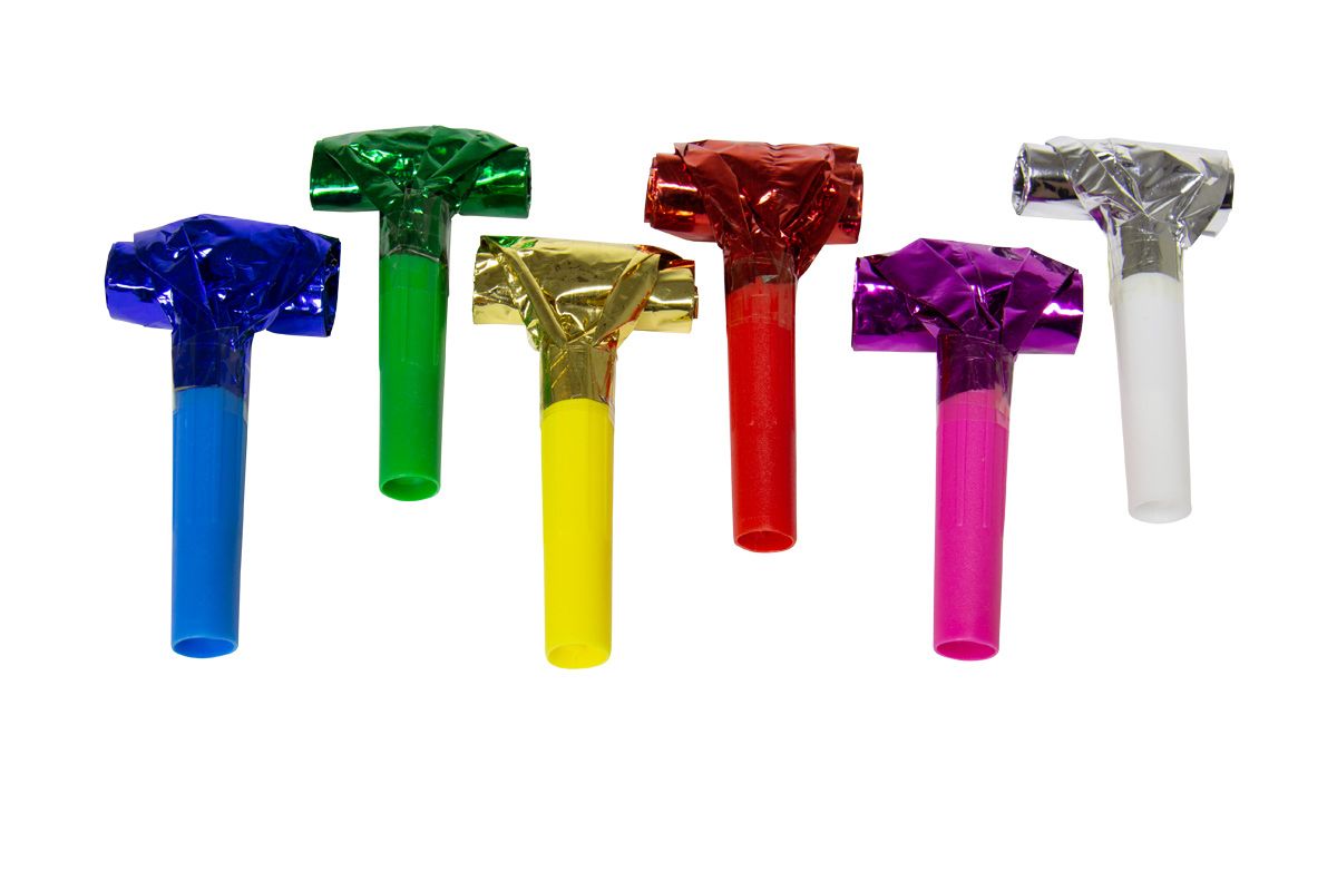 6 Partyrssel metallic, ca.  24 cm