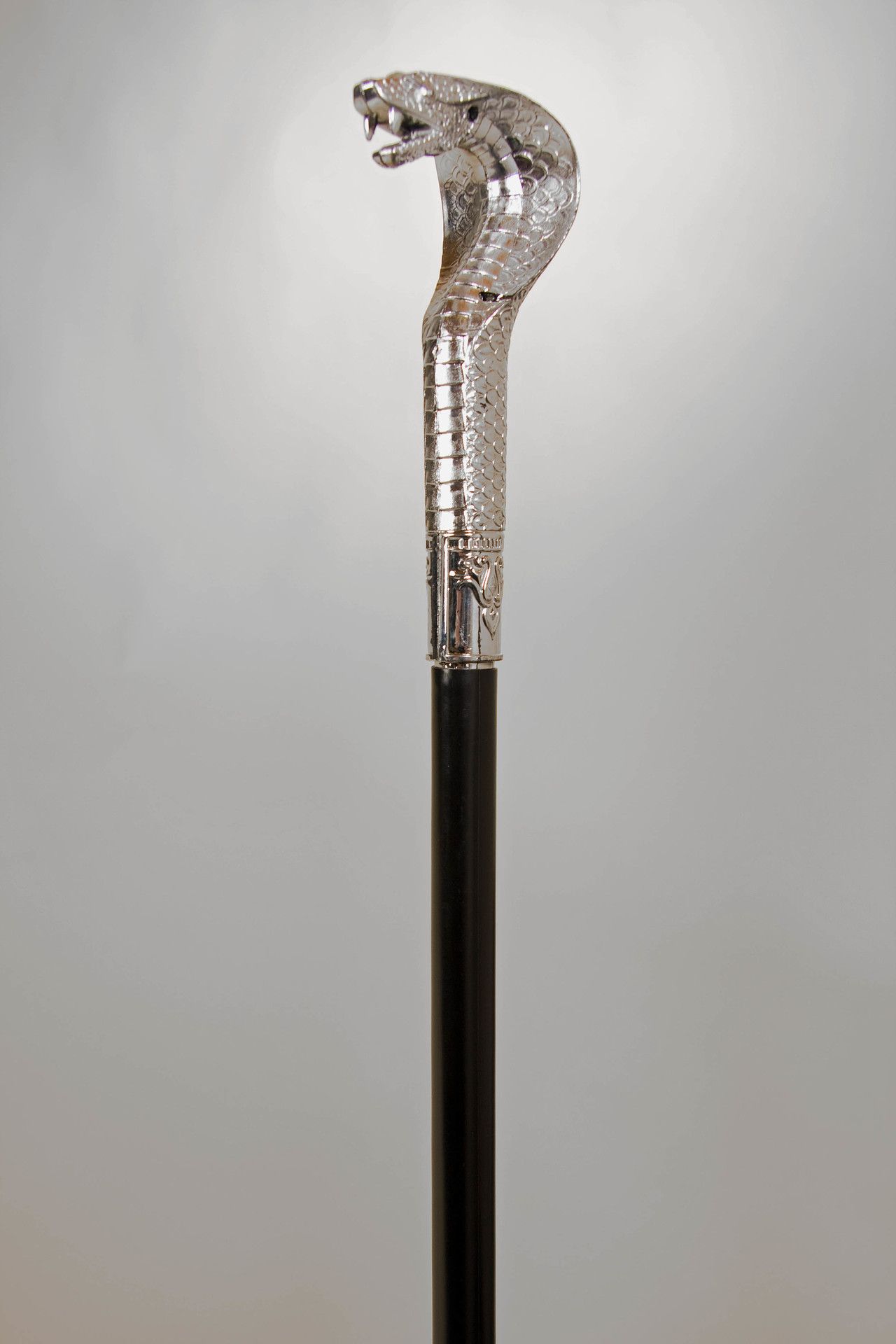 Gehstock mit Kobraknauf, ca. 90 cm