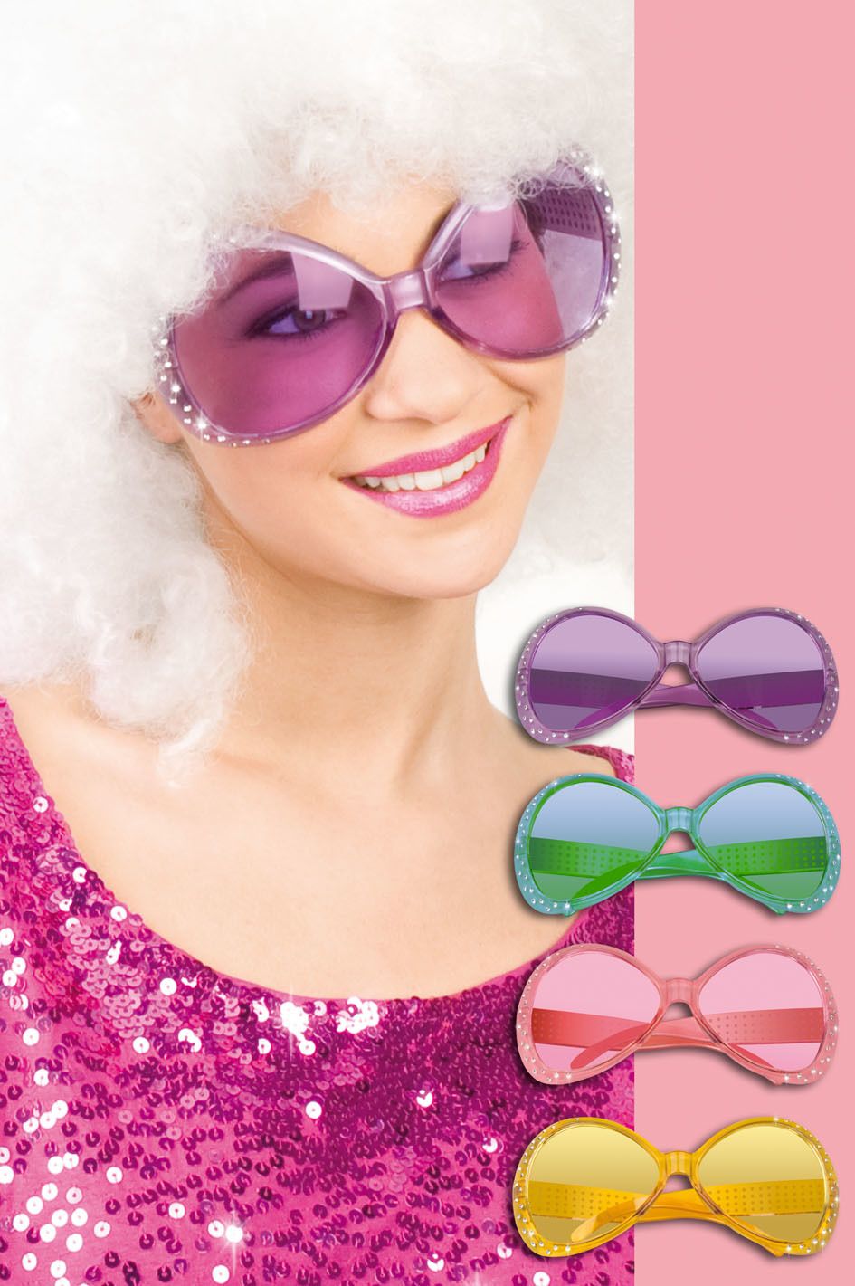 XXL-Brille "Hollywood", sortierte Farben