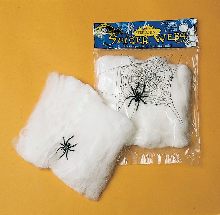 Spinngewebe, ca.   20 g, mit Spinne
