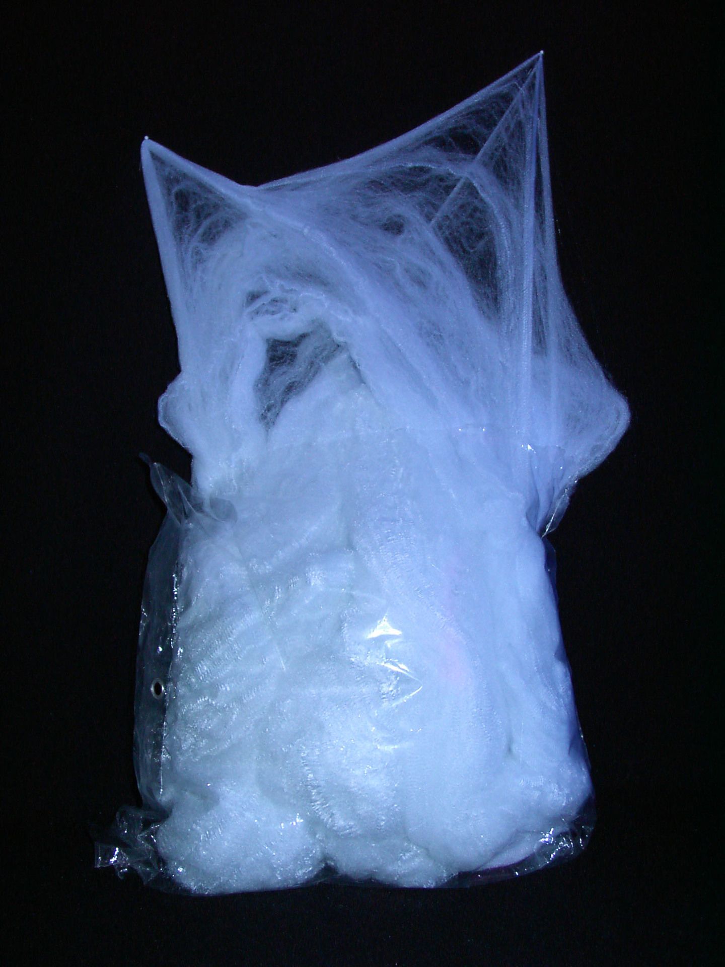 Spinngewebe, ca. 500 g, mit Spinnen
