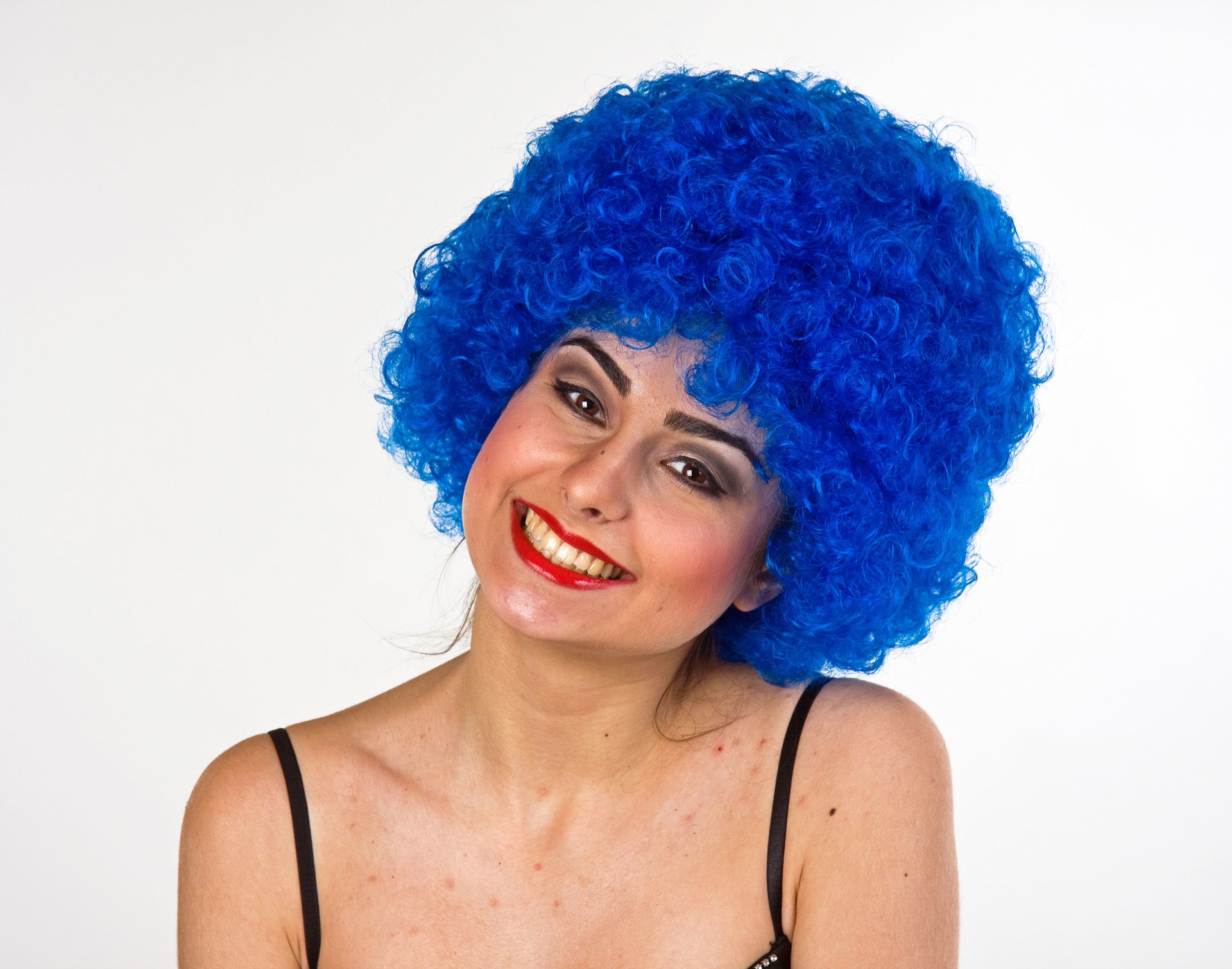 Hair-Percke, blau