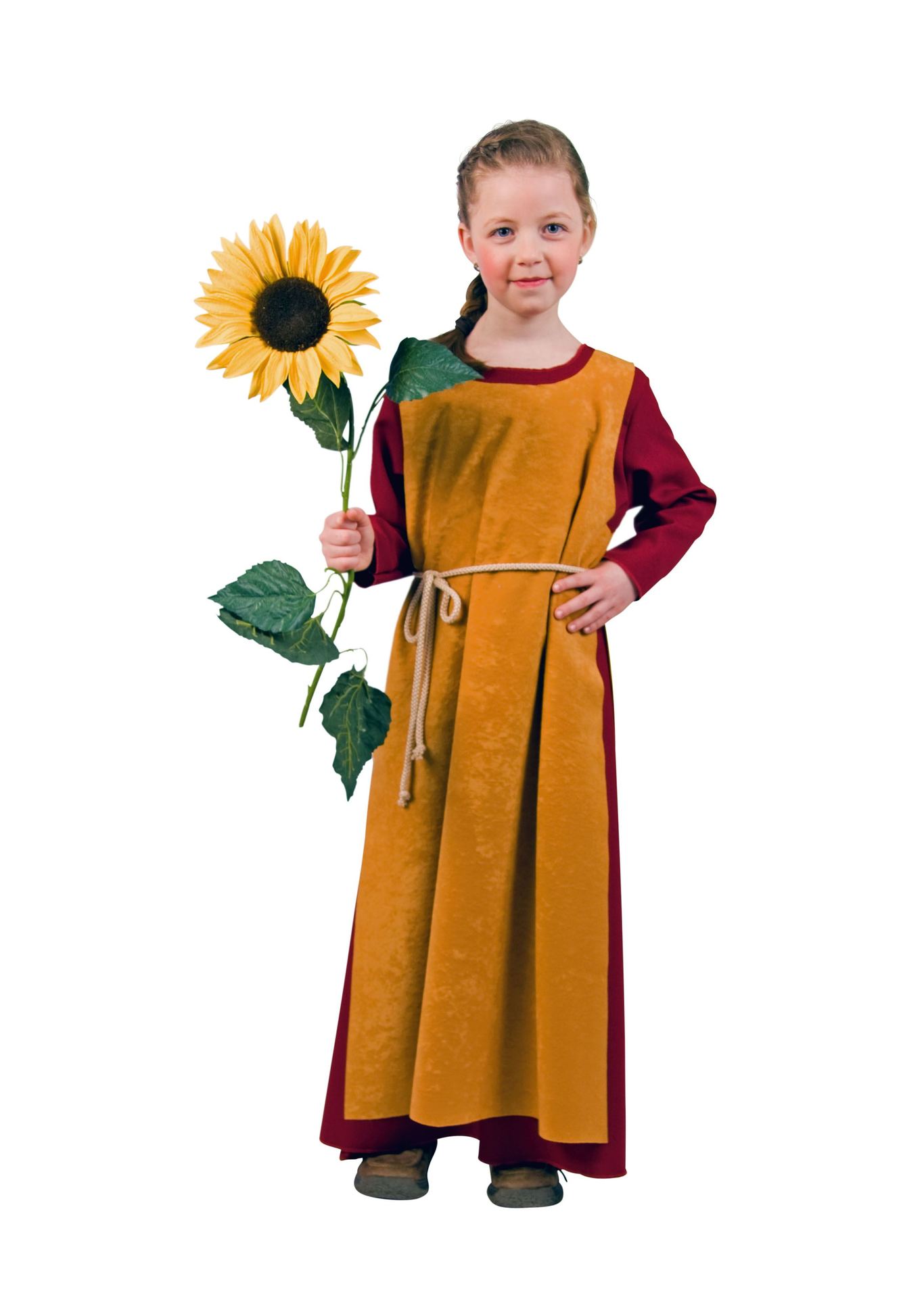 Wikinger-Mdchen: Kleid, berwurf, Kordel