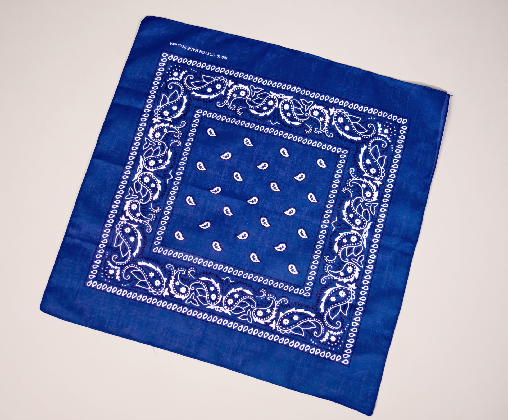 Bandana bedruckt, ca. 55x55 cm, blau