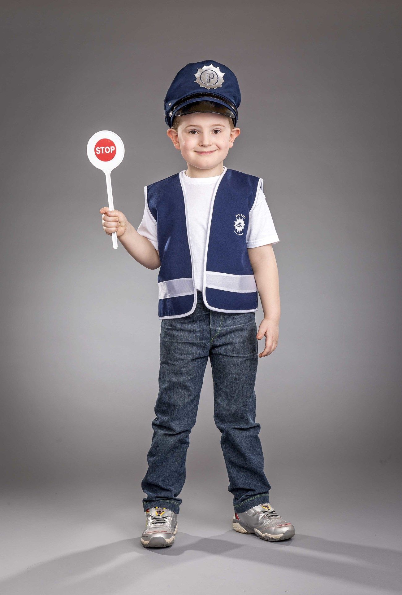 Polizeiweste, blau