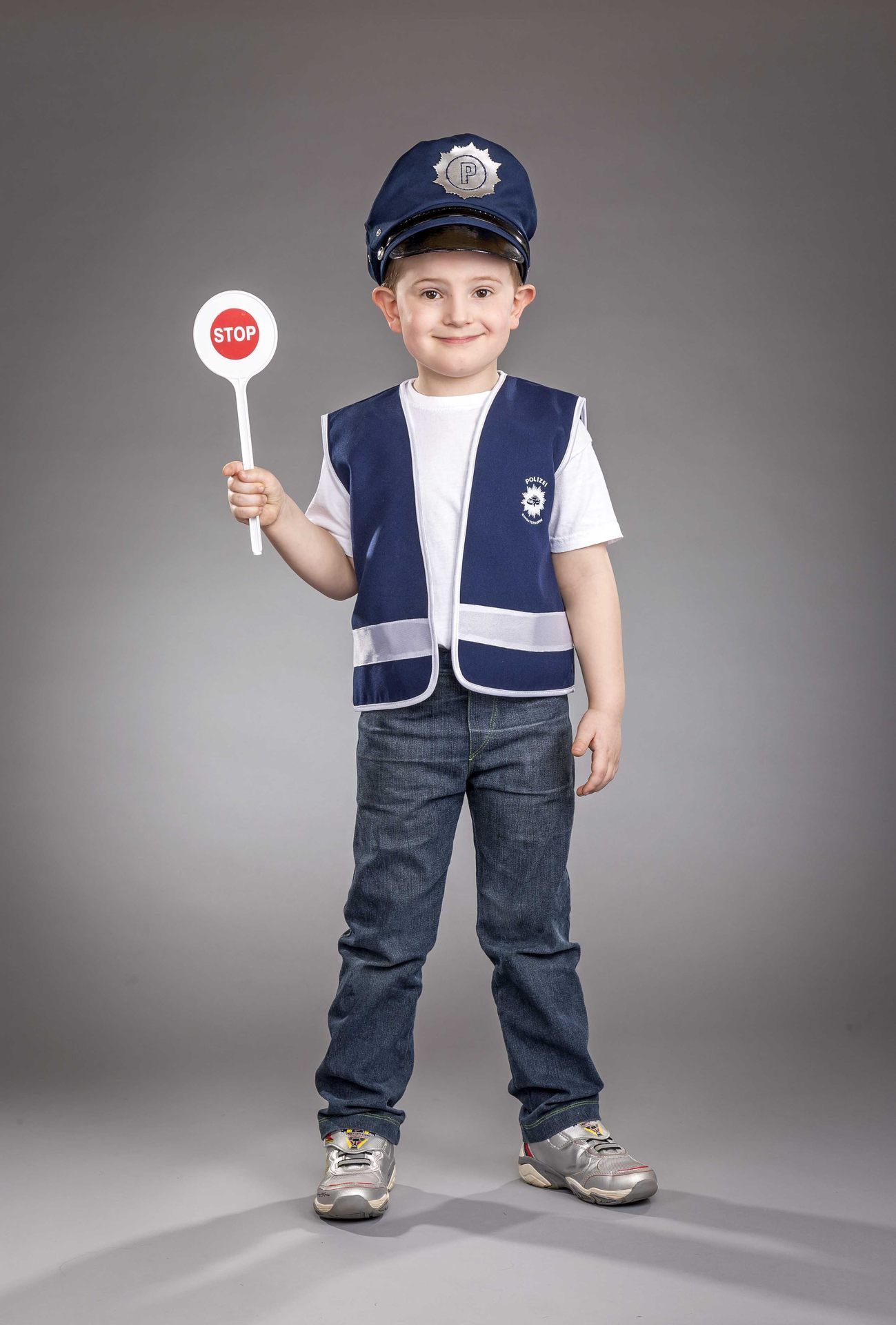 Polizeiweste, blau