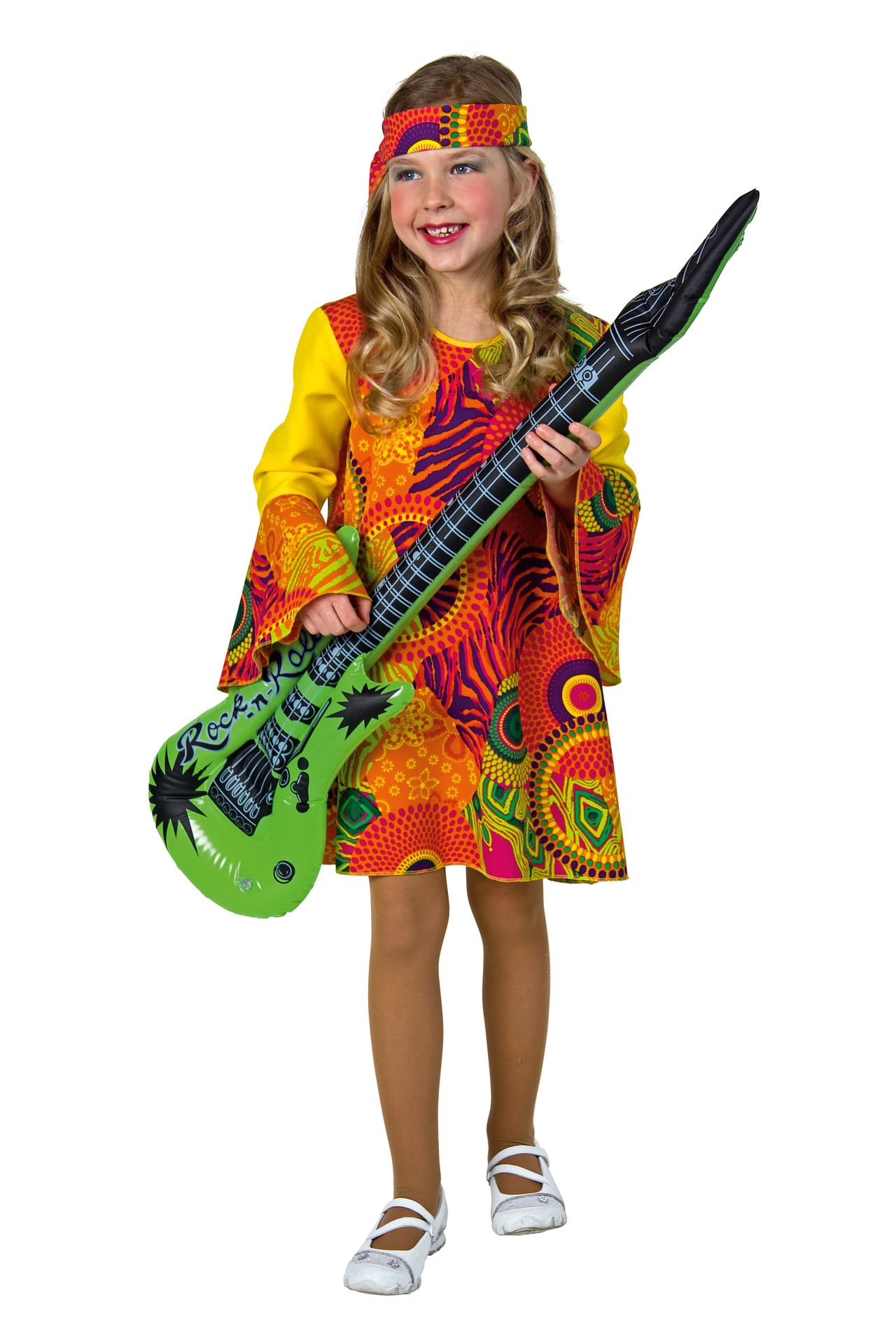 Hippie-Mdchen: Kleid und Stirnband