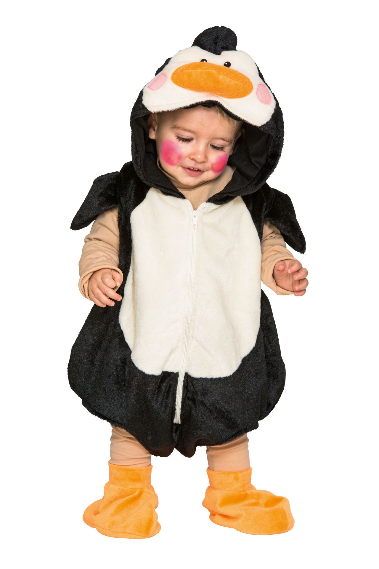 Pinguin: Kapuzenoverall, berschuhe