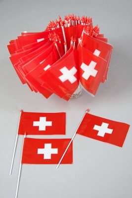 Plastikfhnchen, ca. 10x15 cm, Schweiz
