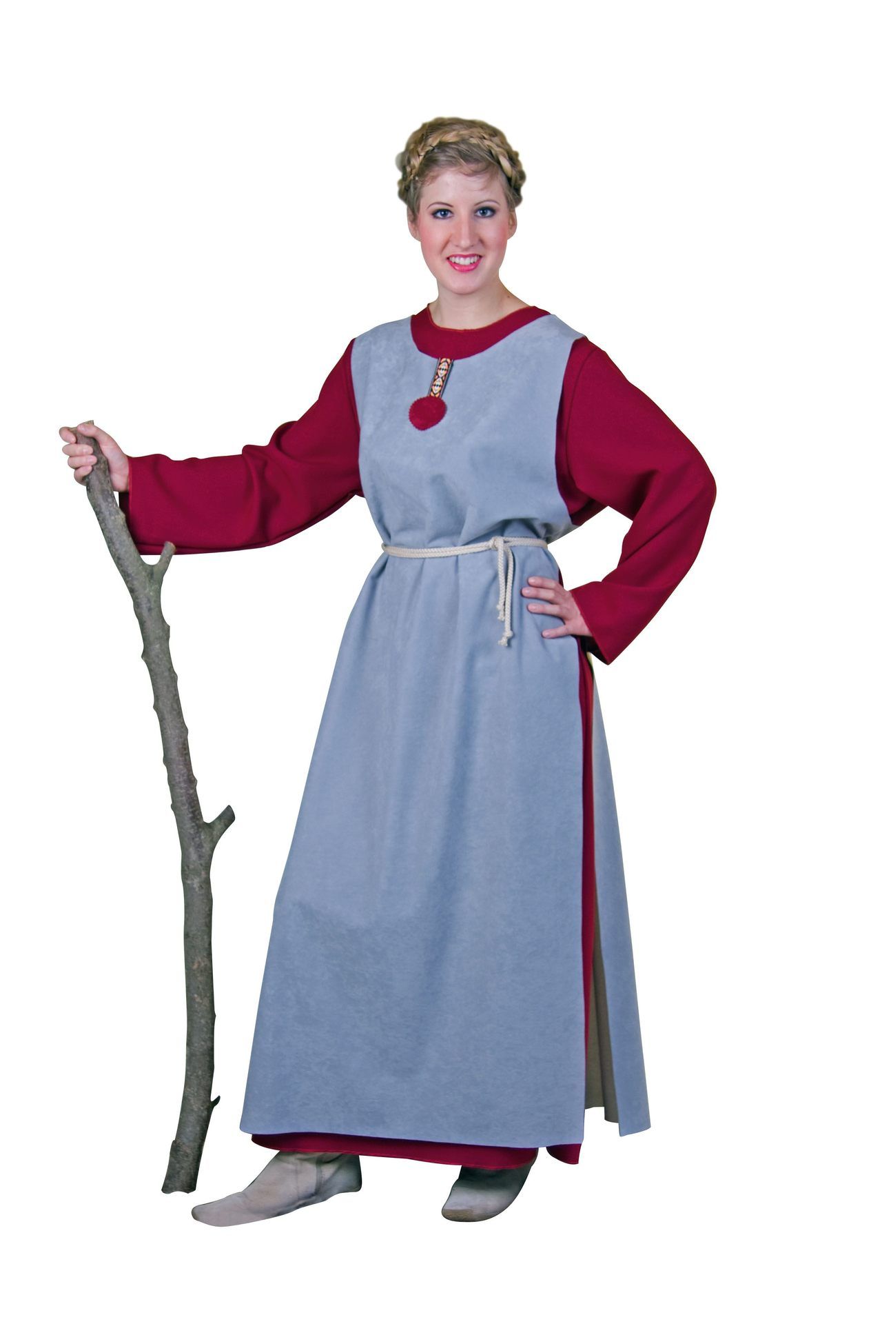Wikingerin:  Kleid, berwurf, Kordel
