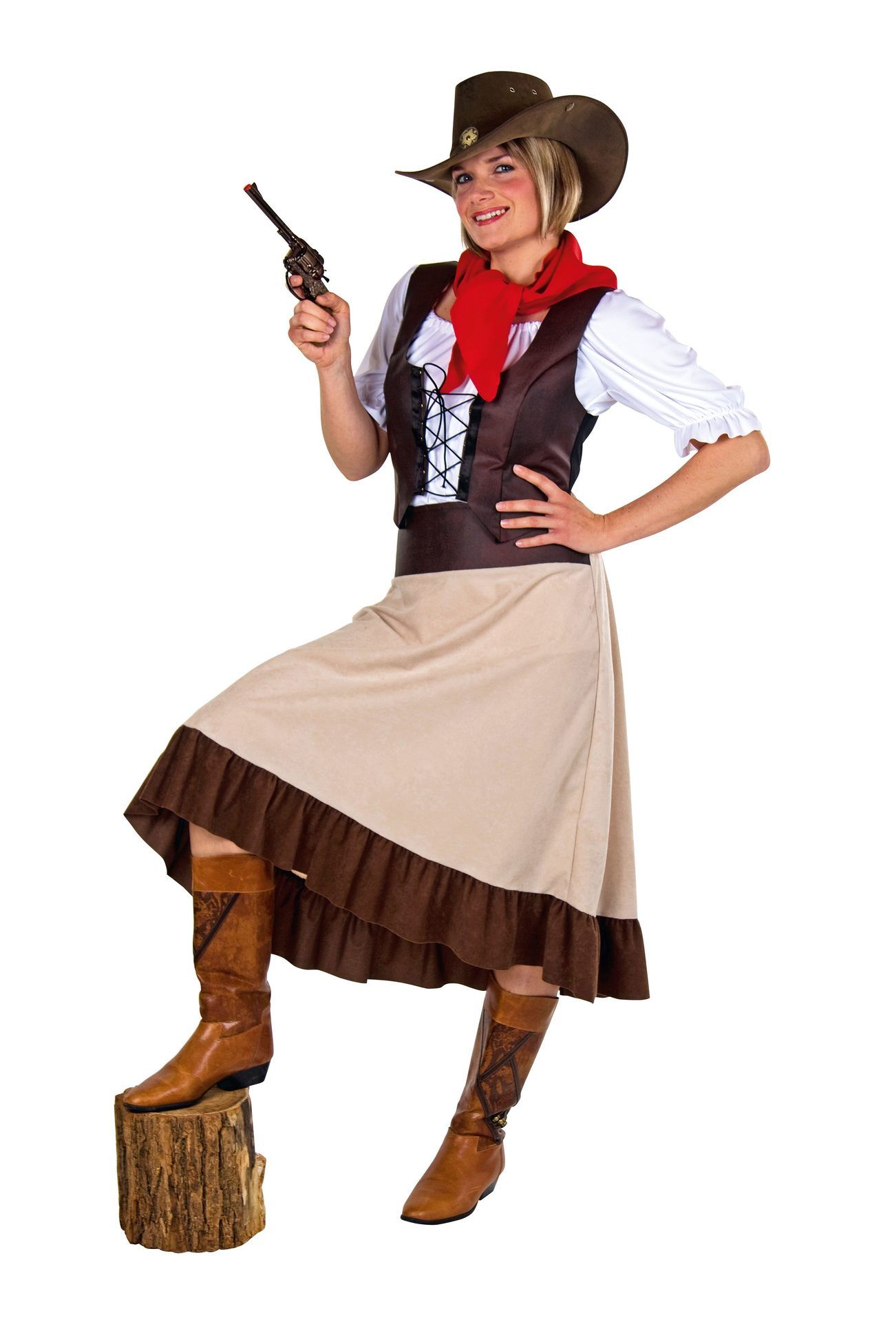 Western-Girl: Rock und Halstuch