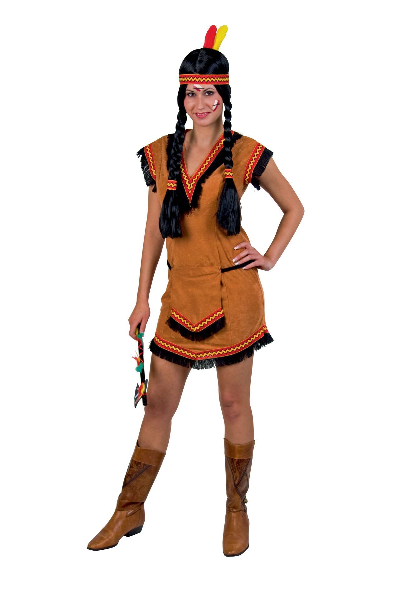 Indianerin: Kleid und Grteltasche