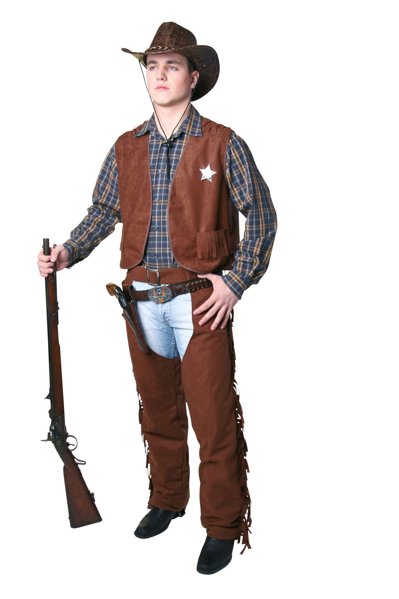 Cowboy-Chaps, braun