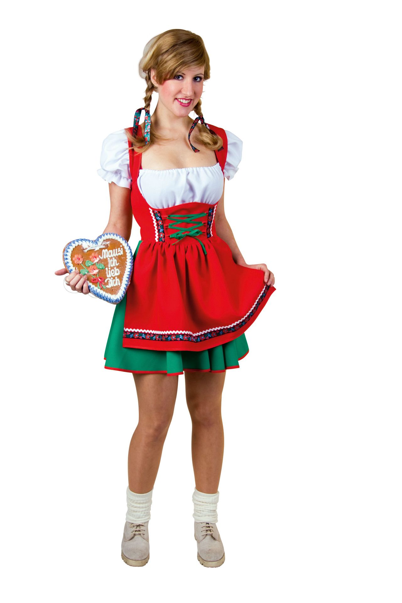 Dirndl "Zensi": Kleid mit Schrze, Bluse