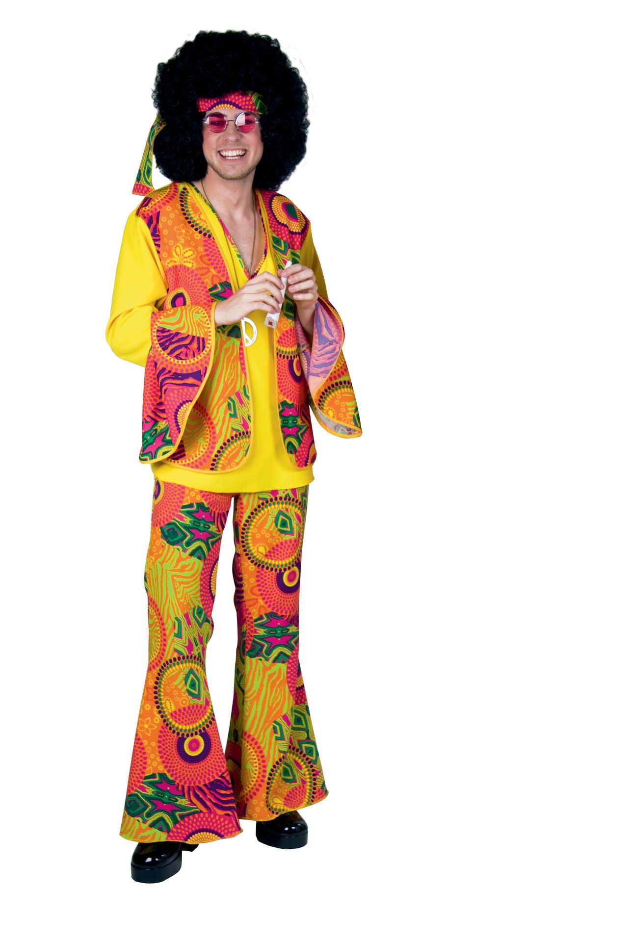 Hippie: Anzug und Stirnband