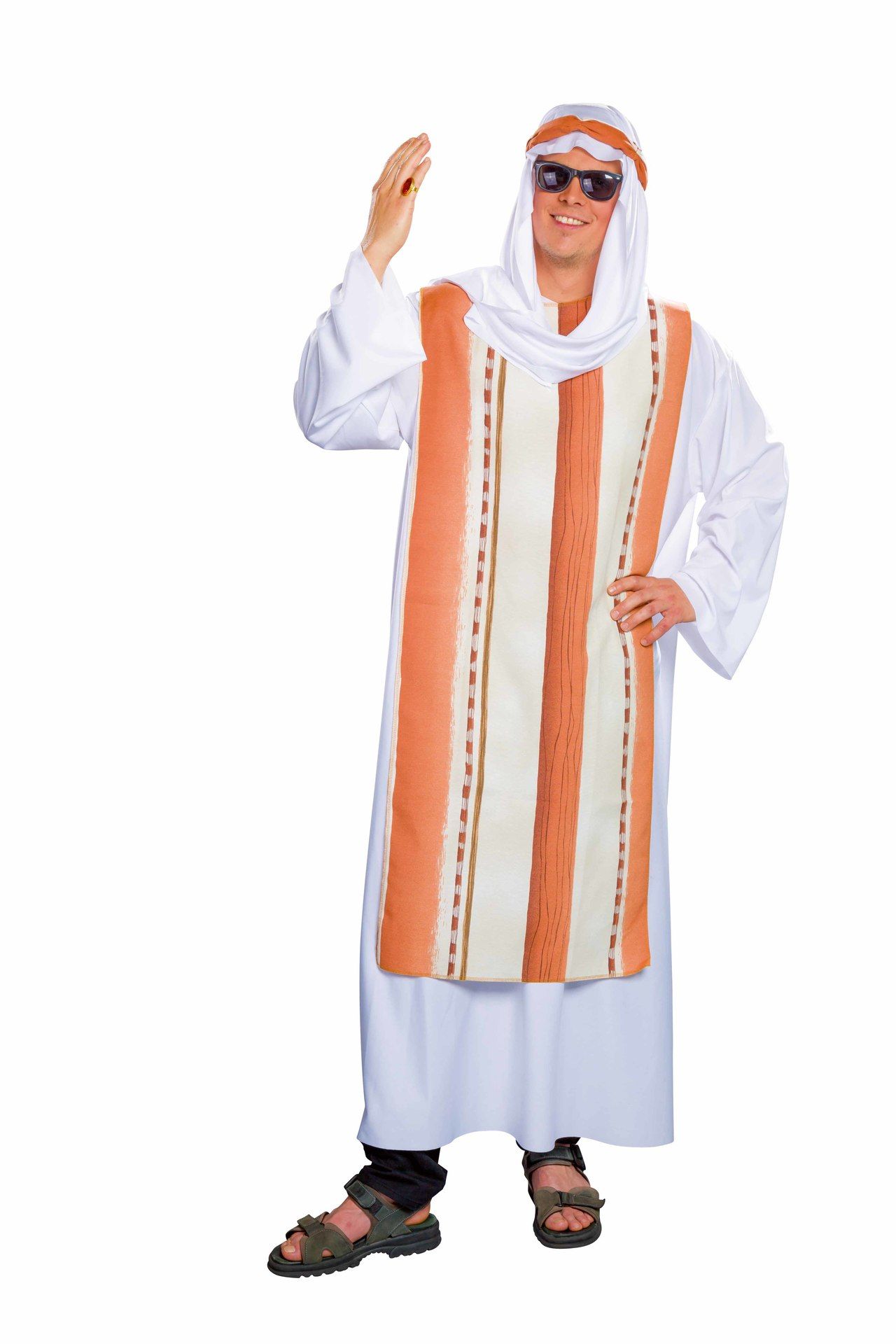 Araberfrst: Burnus, berwurf, Kopftuch