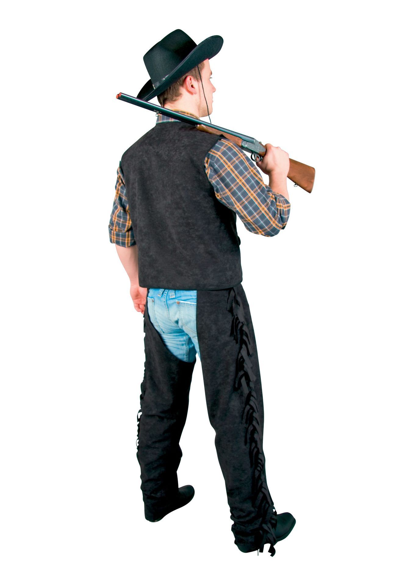 Cowboy-Chaps (berhosen), schwarz