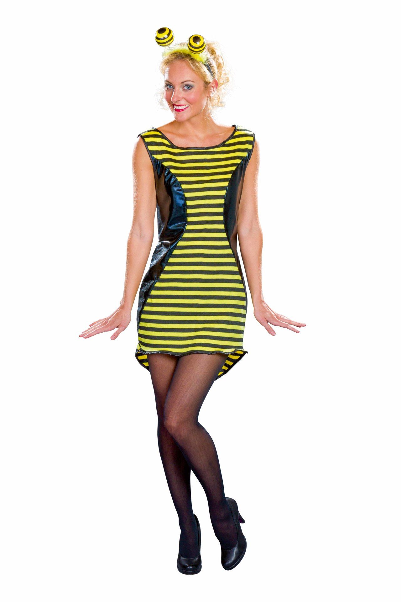 Wespe: Kleid mit Flgeln und Fhlern
