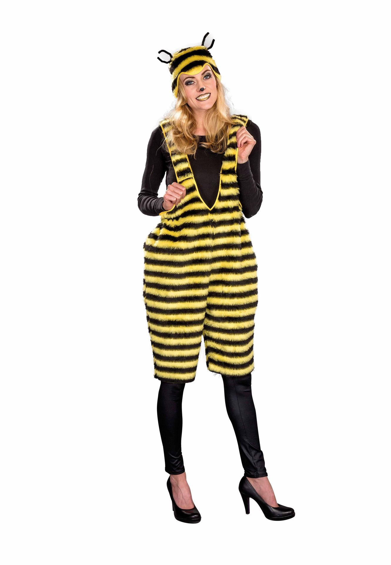 Bienen-Trgerhose mit Haube
