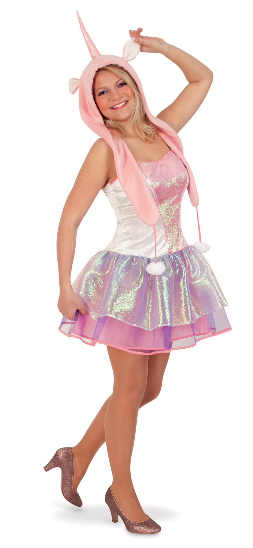 Einhorn: Kleid und Plschmtze