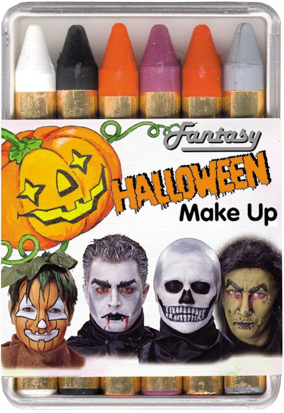 6 Halloween-Stifte in Schachtel