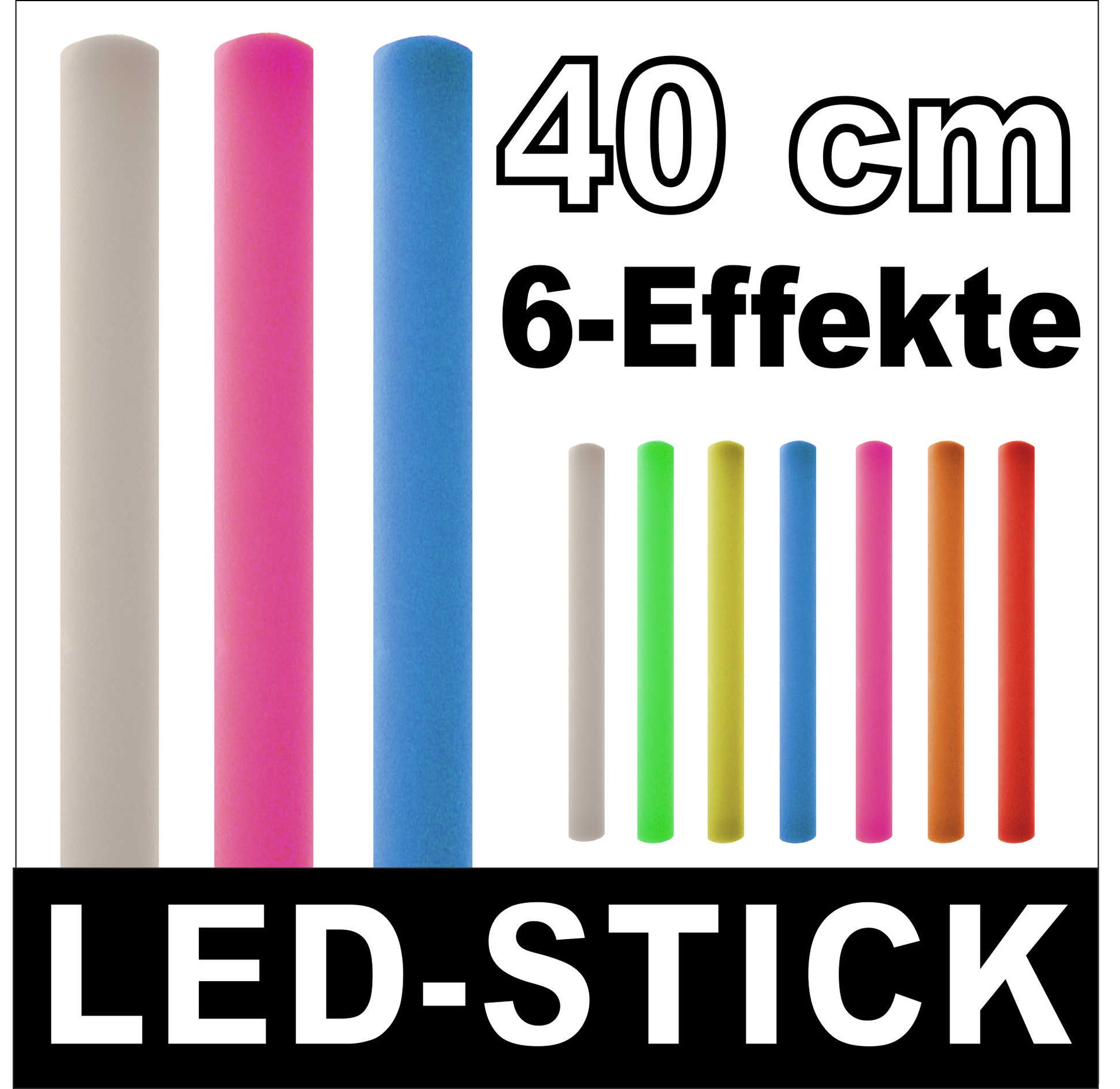 LED-Partystick, ca. 40 cm