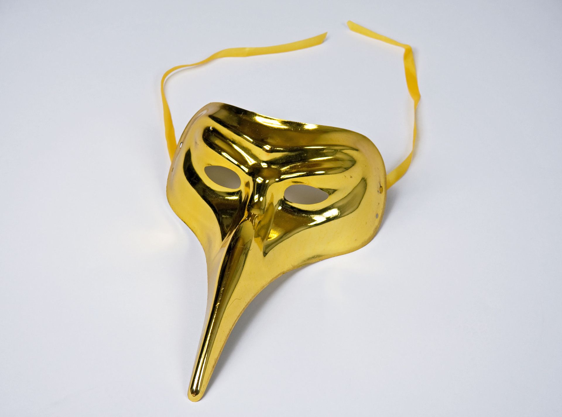 Schnabelmaske "Pantalone", gold