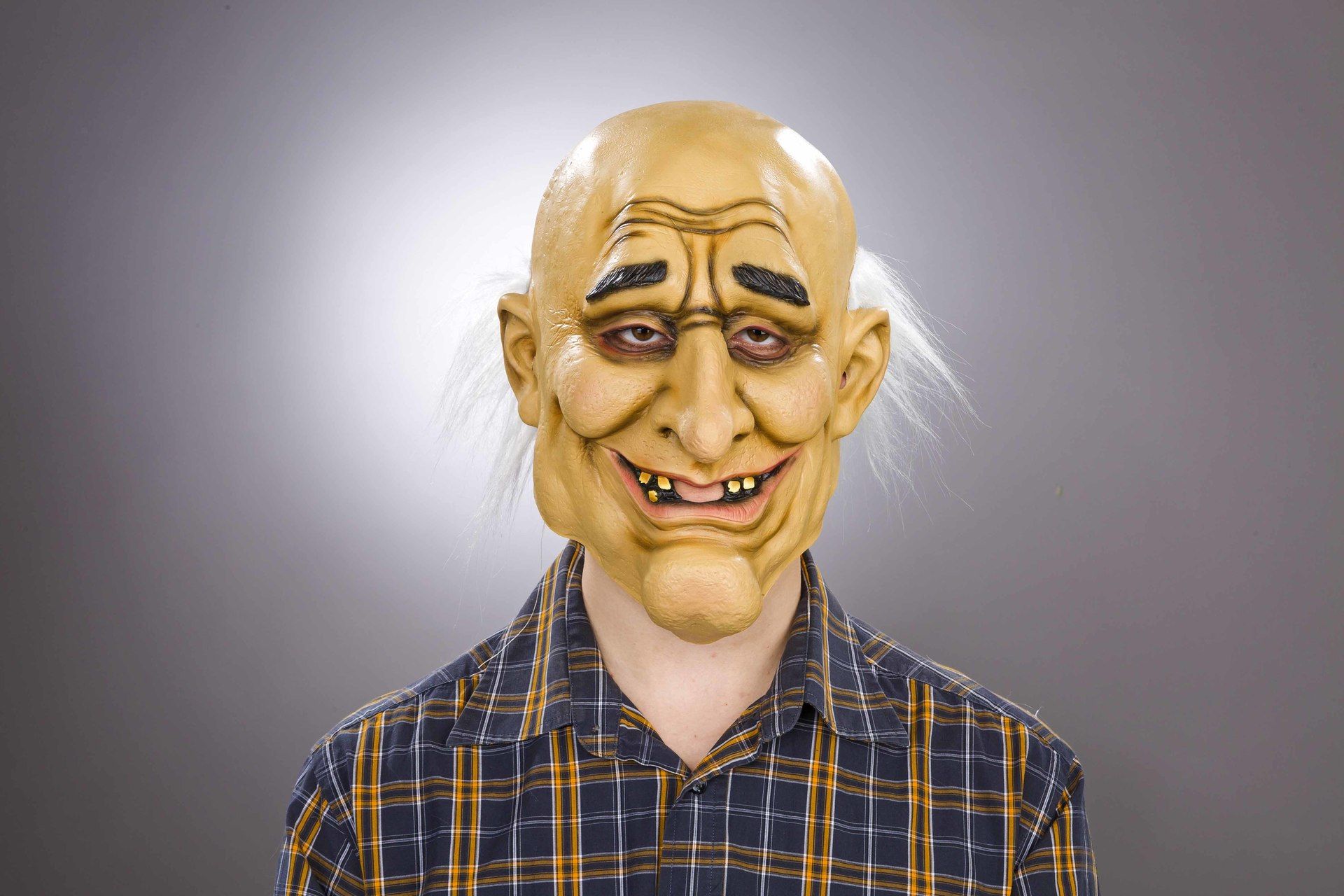 Latexmaske alter Mann