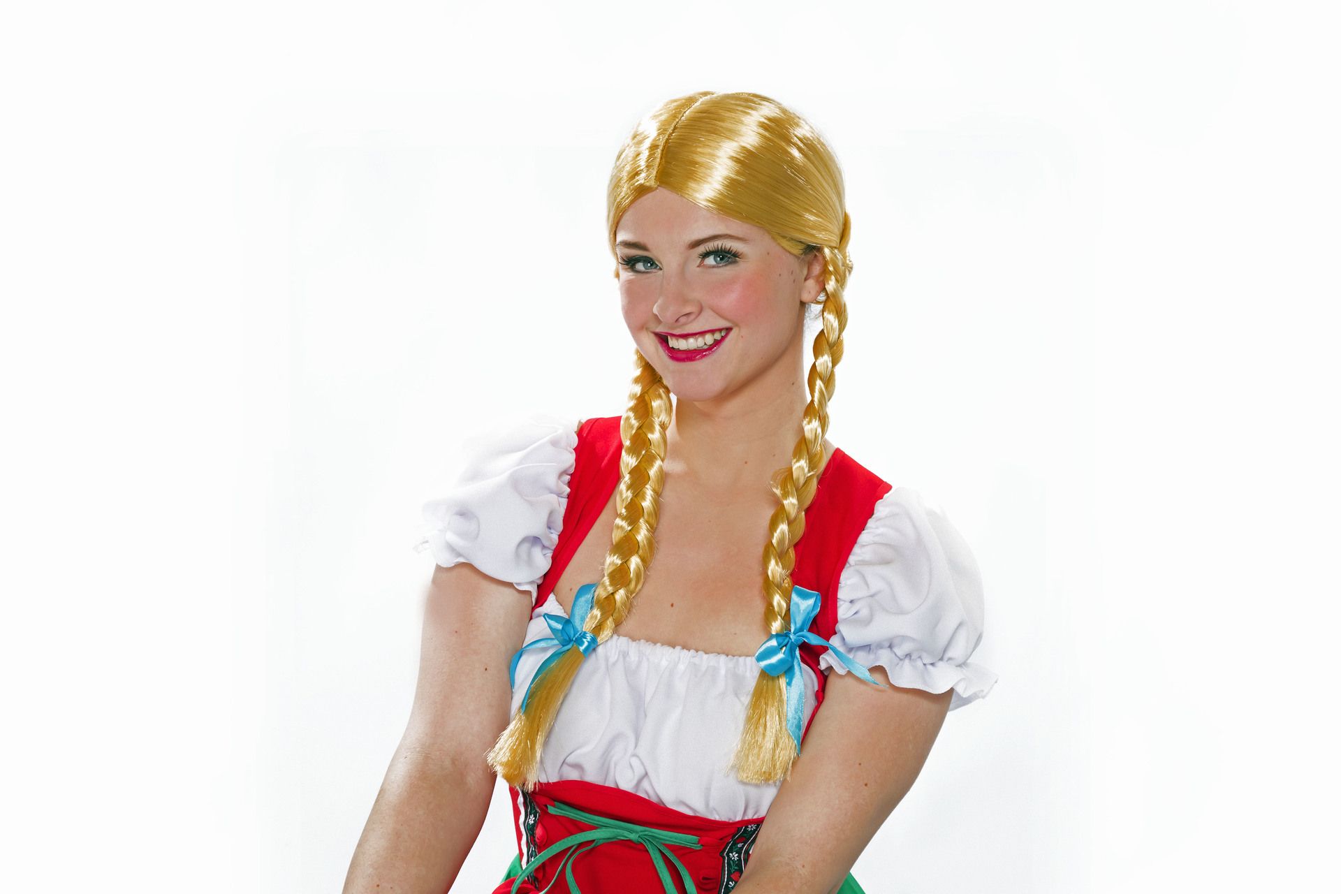 Zopfpercke Heidi, blond