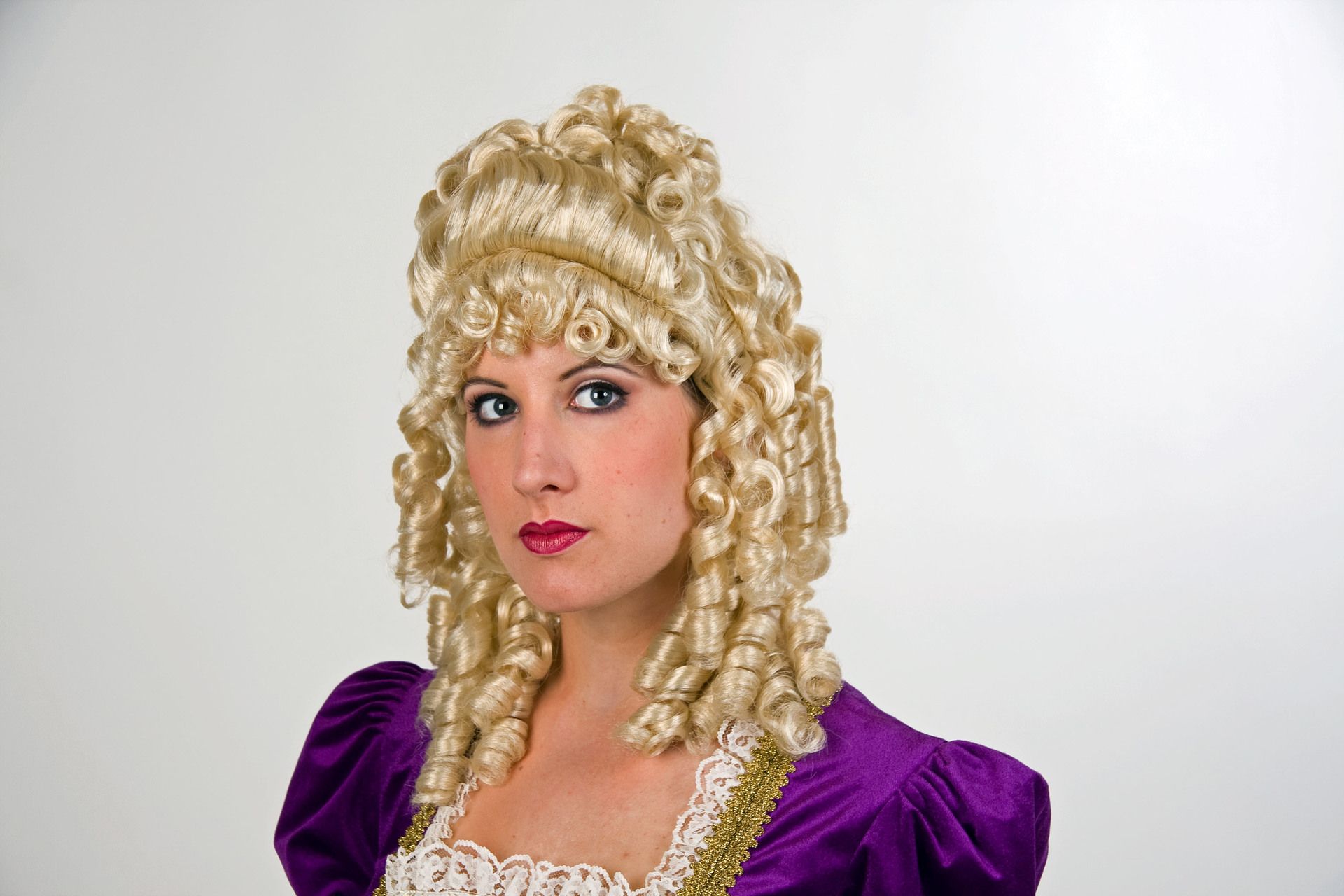 Barock-Percke, blond