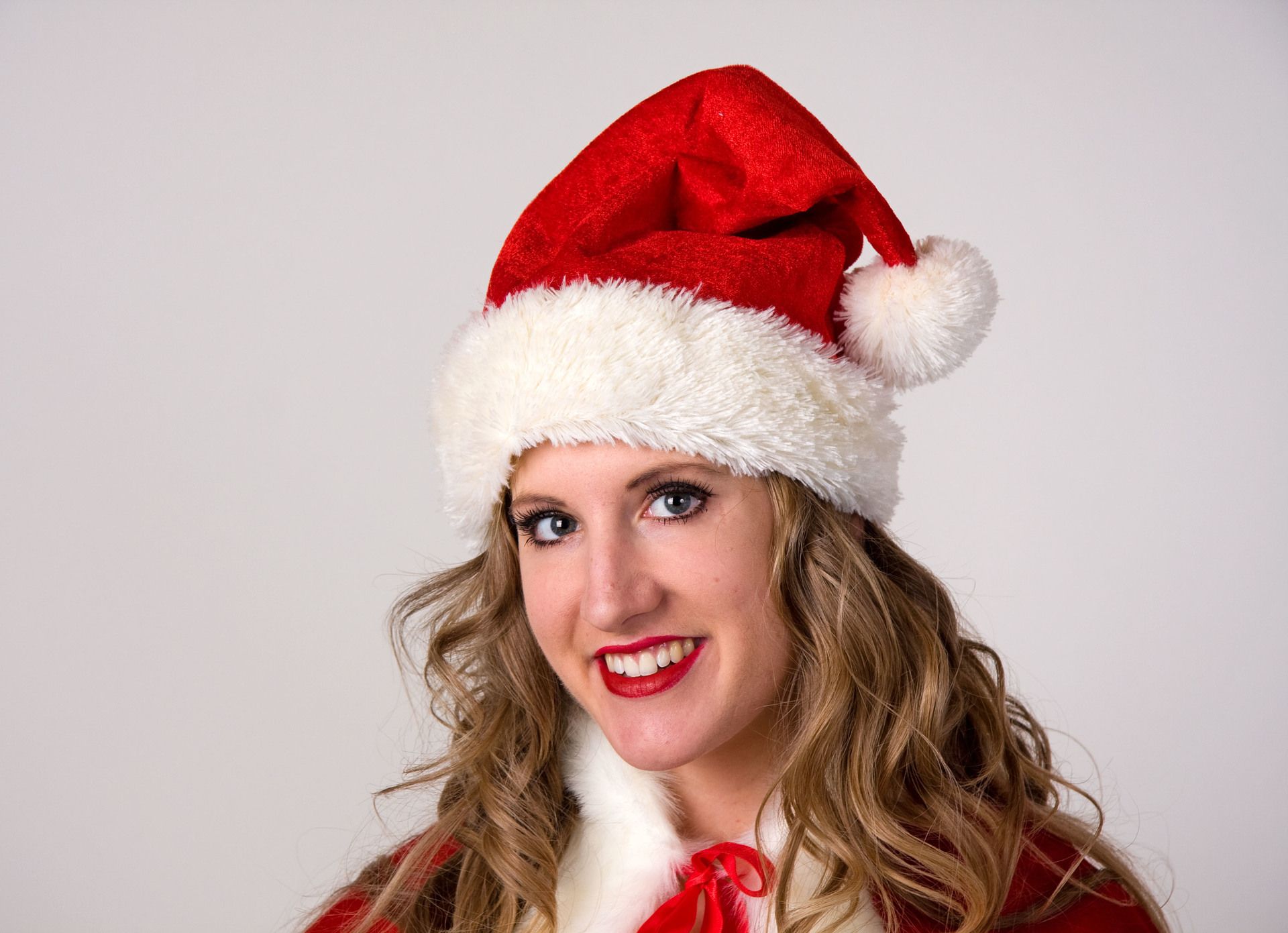 Samt-Nikolausmtze mit Kuschelplschbesatz