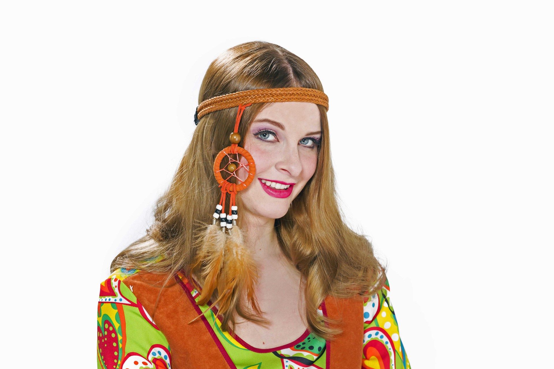 Indianer-Stirnband mit Traumfnger braun