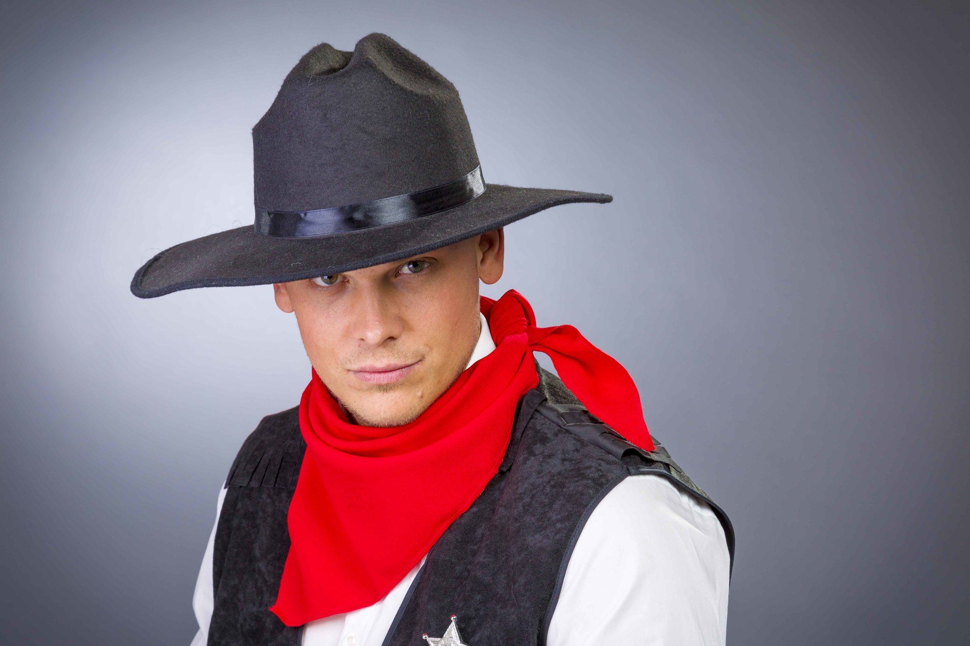 Cowboy-Hut schwarz