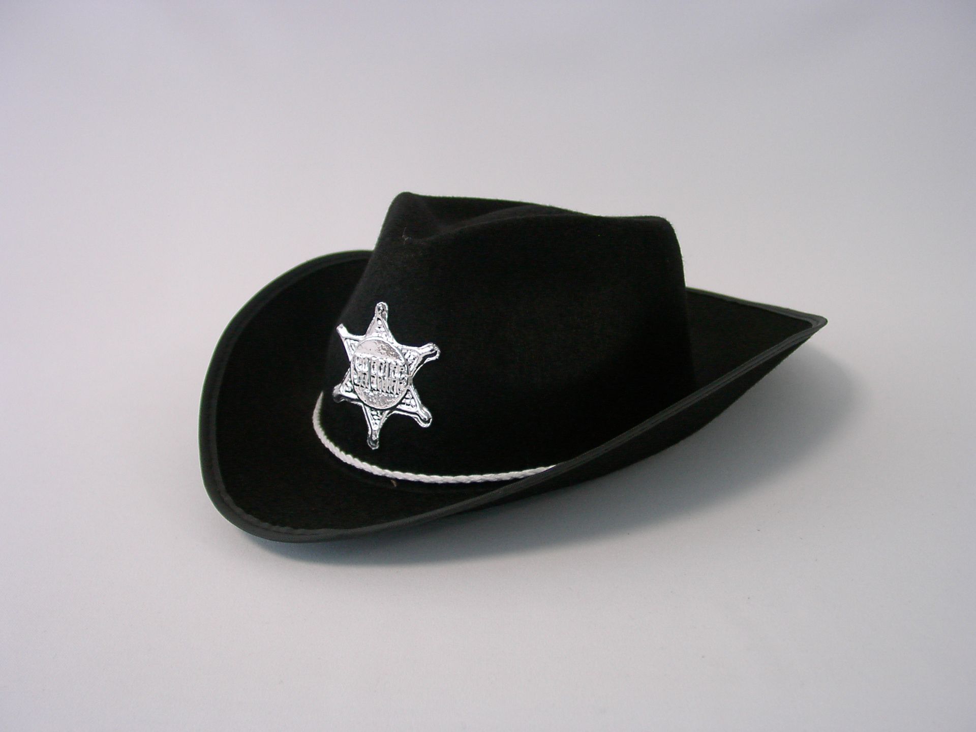 Kinder-Cowboyhut schwarz, mit Stern