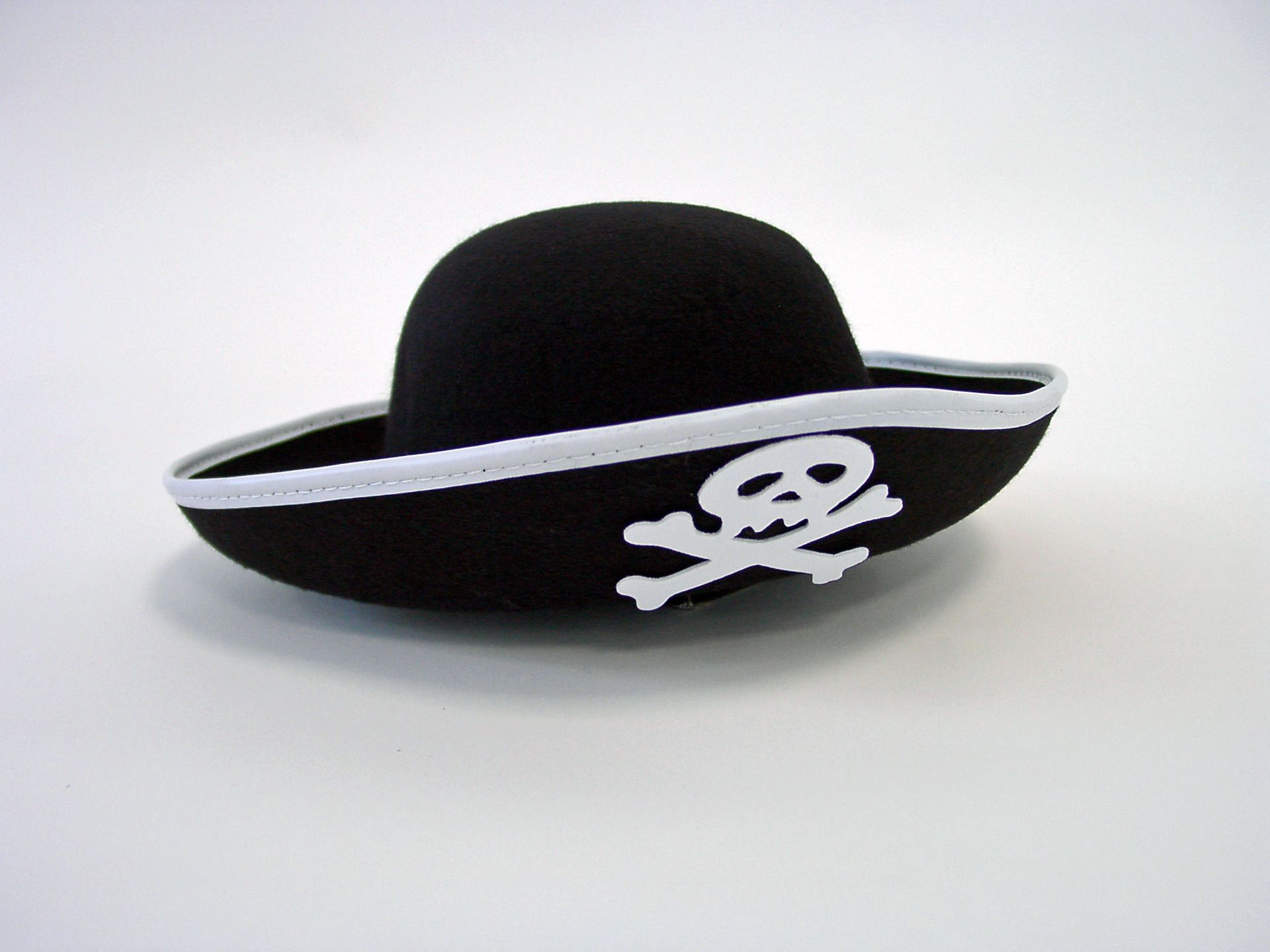 Kinder-Piratenhut, schwarz