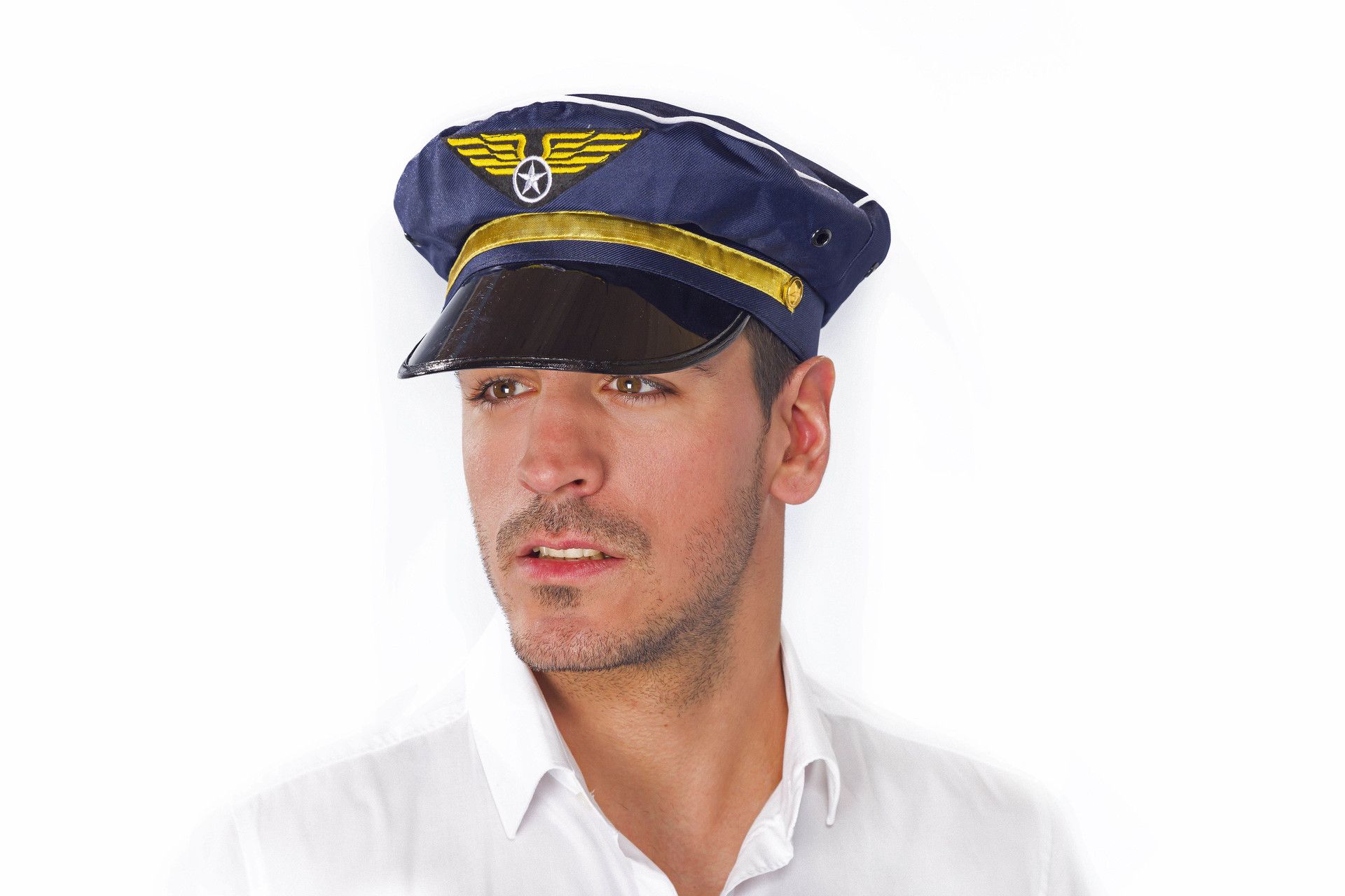 Pilotenmtze, blau, grenverstellbar