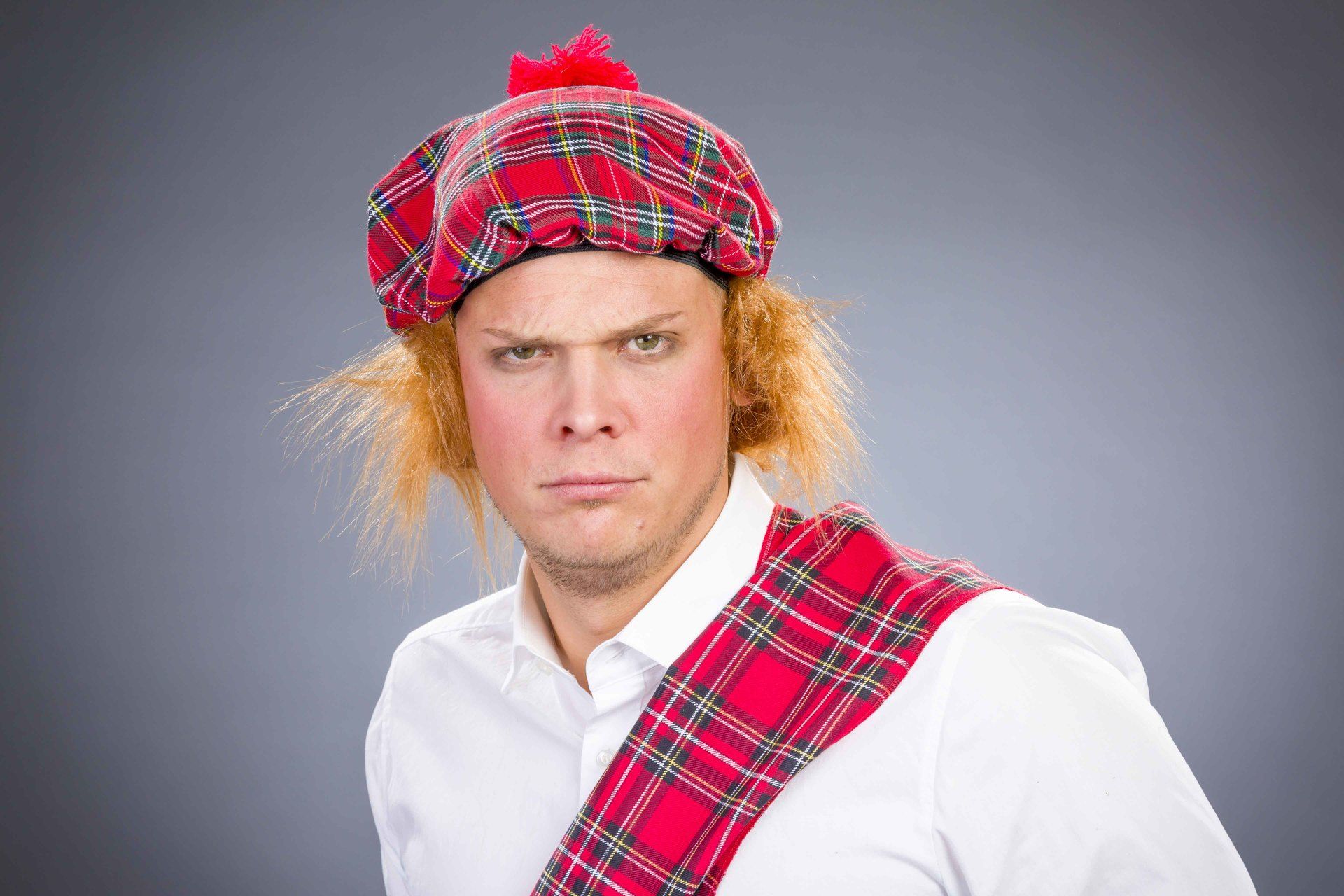 Schottenmtze mit Haar