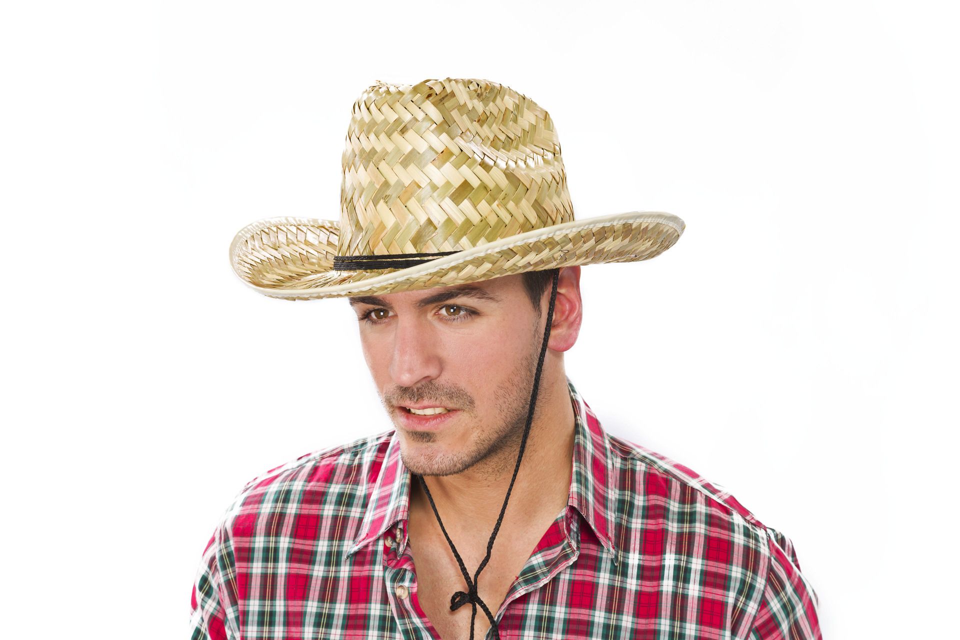 Cowboyhut aus Naturstroh
