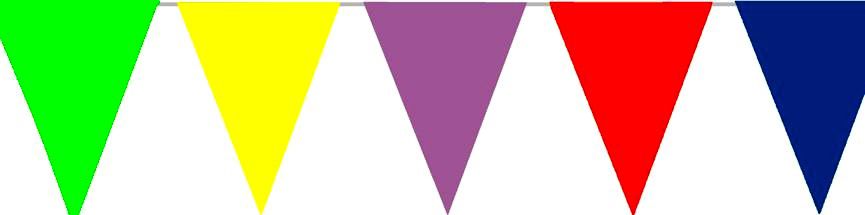 10-m-Wimpelkette bunt