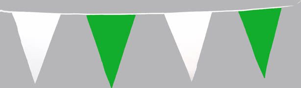 10-m-Wimpelkette grn/wei