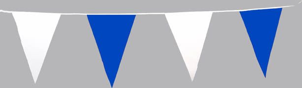 10-m-Wimpelkette blau/wei
