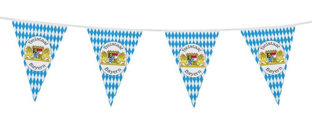 10-m-Wimpelkette "Freistaat Bayern"