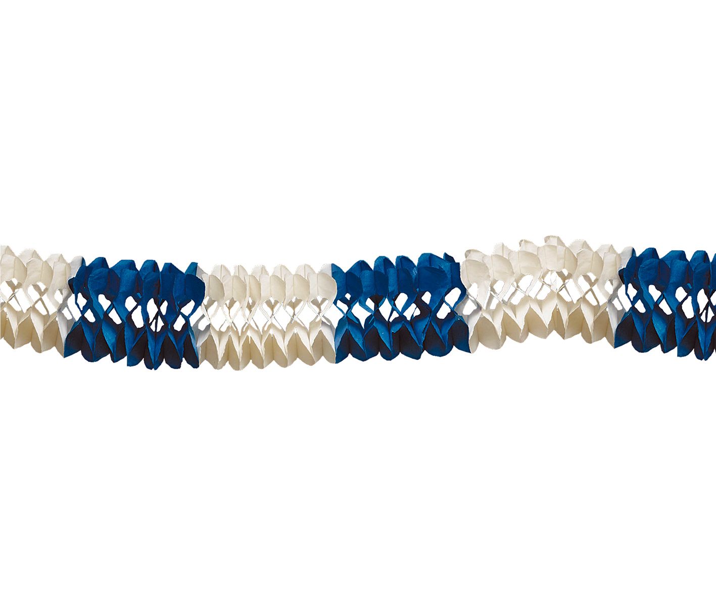 10-m-Groraumgirlande blau/wei