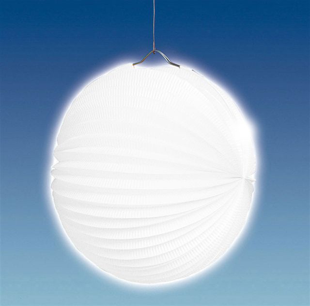 Lampion, ca. 25 cm , wei