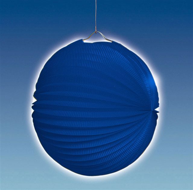 Lampion, ca. 25 cm , blau