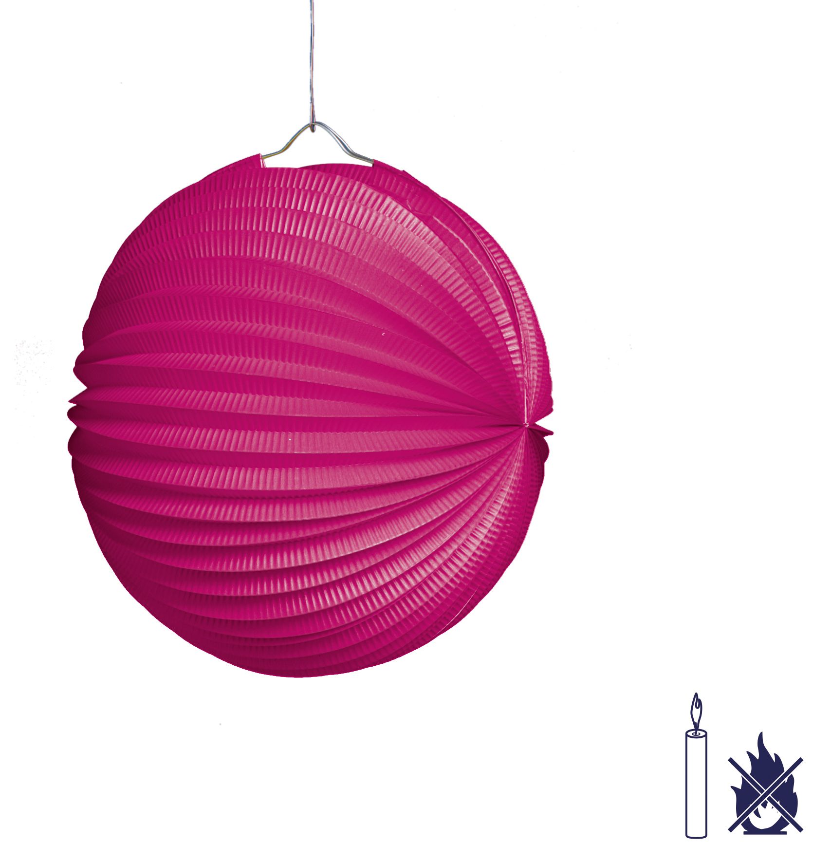 Lampion, ca. 25 cm , pink
