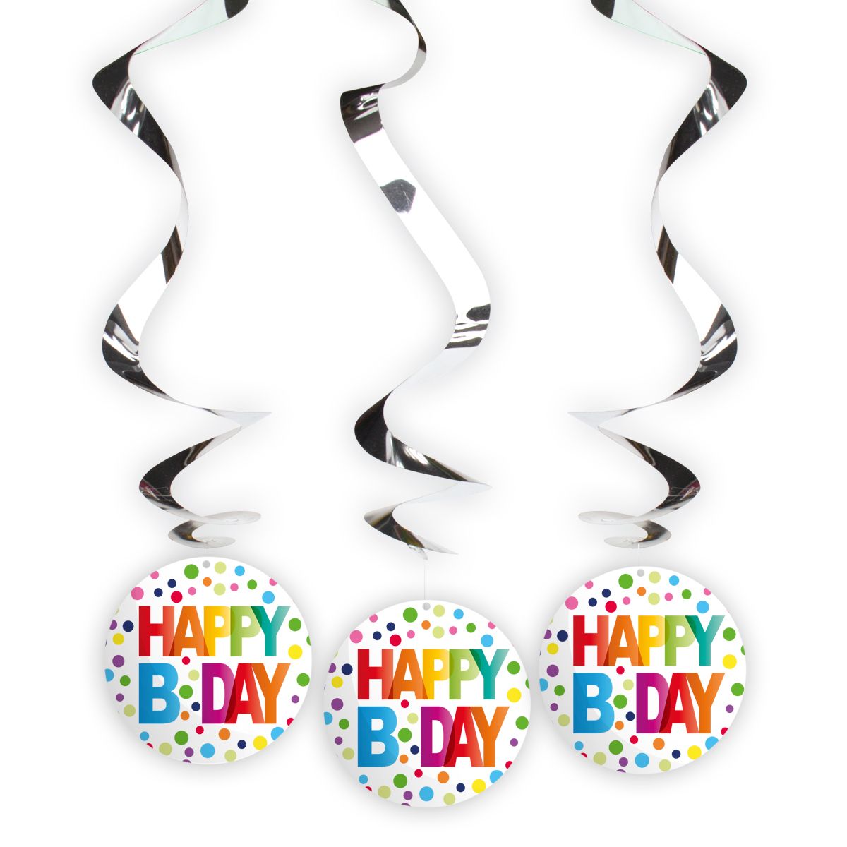 Rotor-Spiralen "Happy Birthday", 3er-Pack