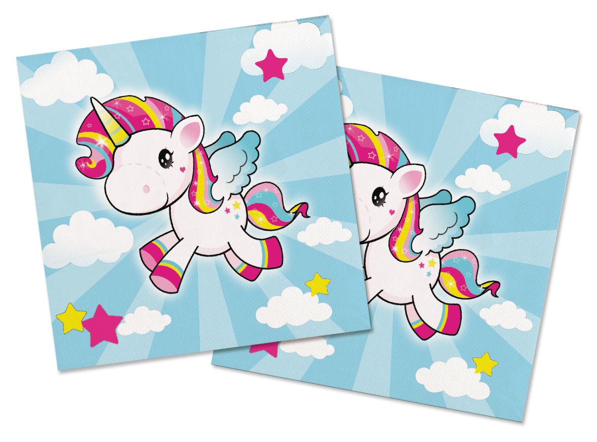 20 Servietten "Einhorn"