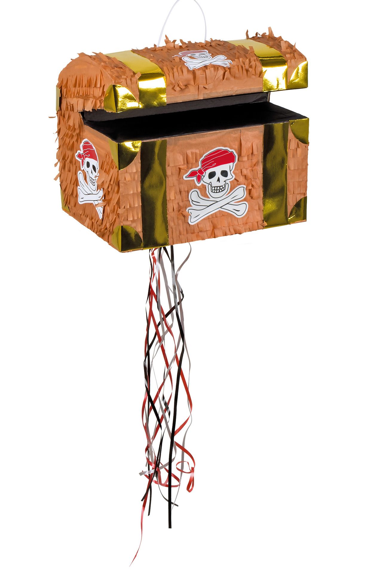Zieh-Pinata Schatztruhe, ca. 30x26 cm